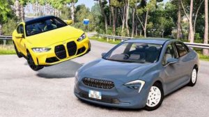 BeamNG Drive - Аварии с высокоскоростным движением автомобилей