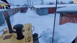 Технологии, расчистка погрузчиком снега