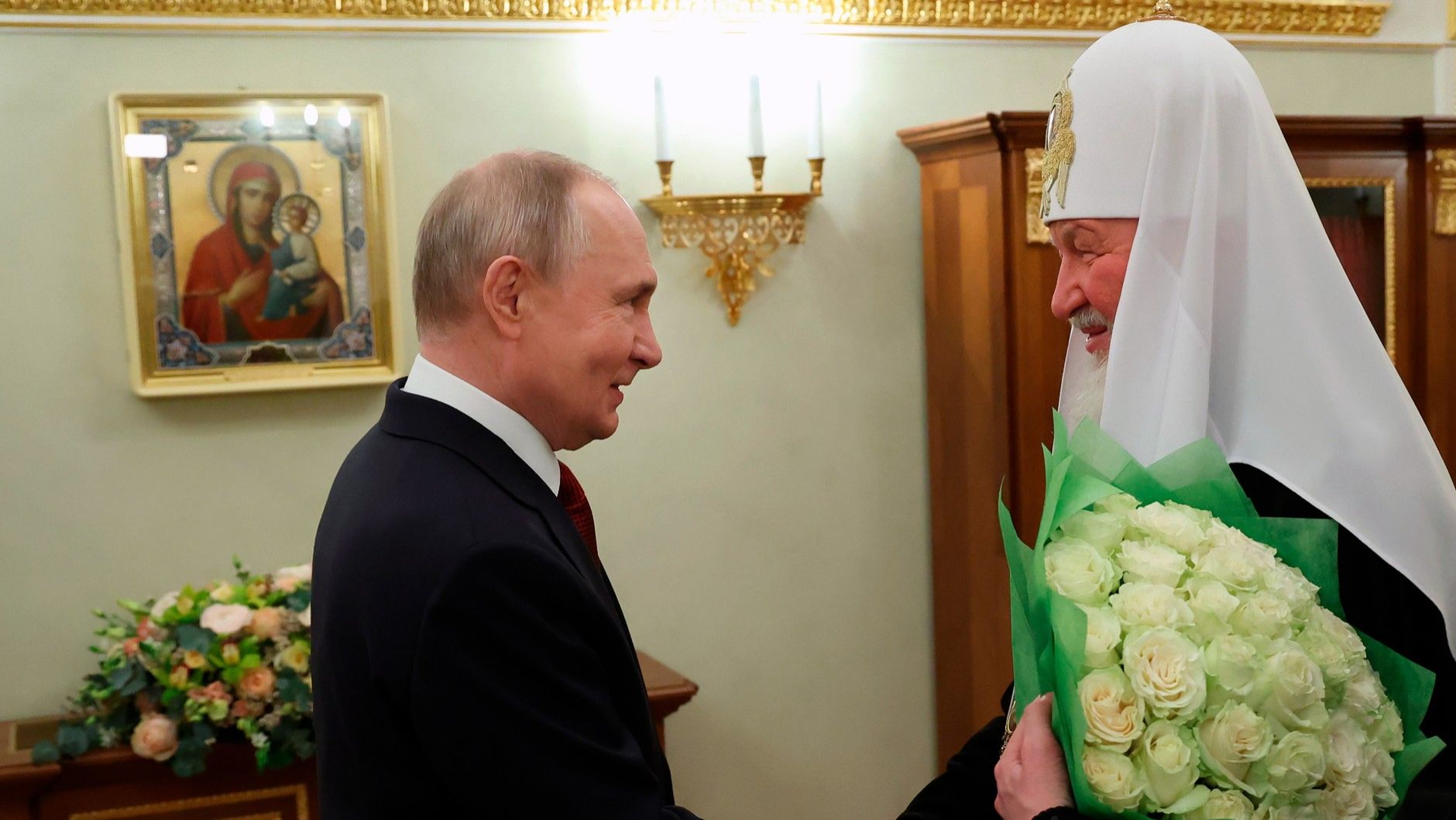 Владимир Путин встреча с Патриархом Московским и всея Руси Кириллом, Кремль, 1 февраля 2026 года смотреть онлайн