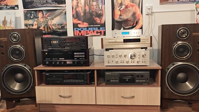 Усилитель Pioneer SA-8900ll 76 гв, слушаем CD через ЦАП на акустике Kenwood LS-990HG смотреть онлайн