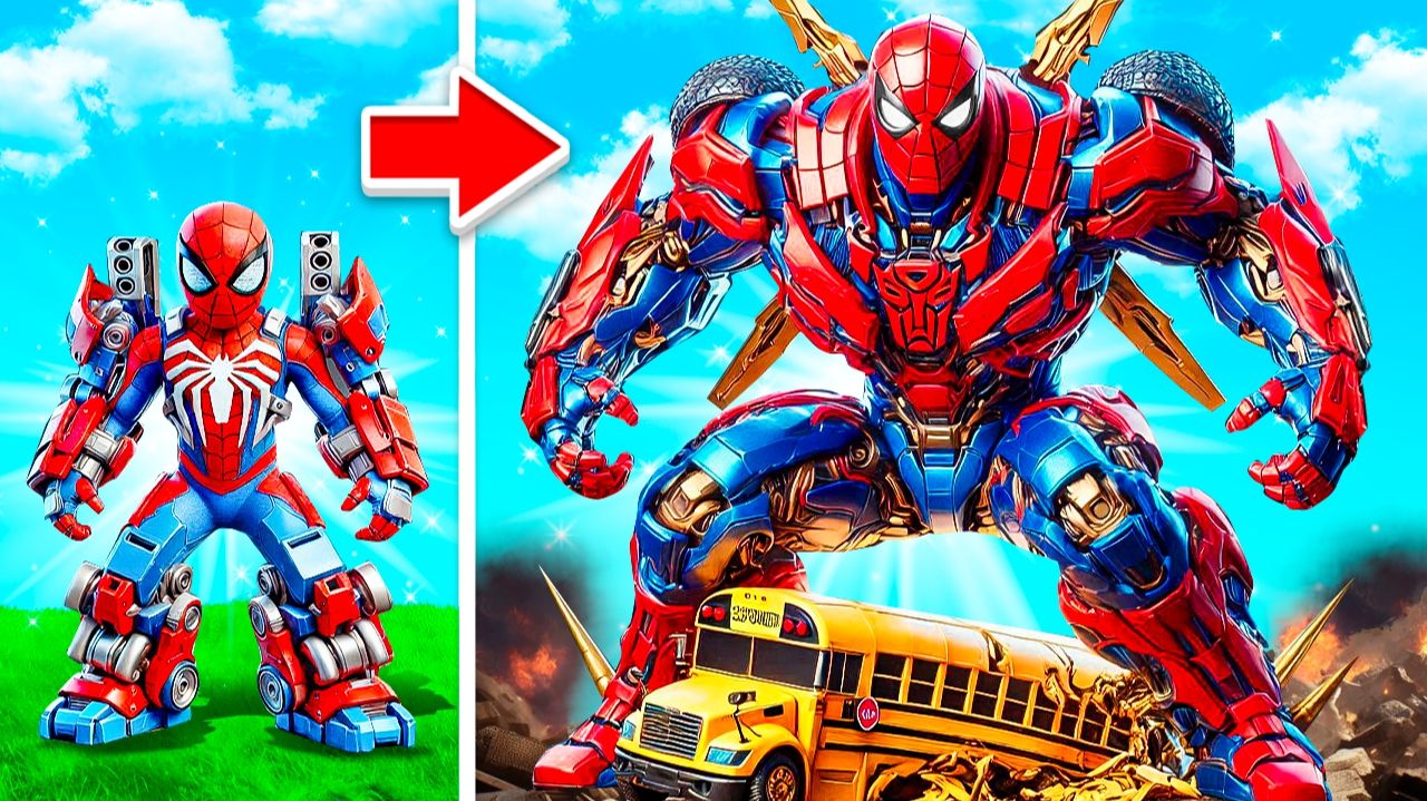 Прокачал Человека Паука в Трансформера в ГТА 5!