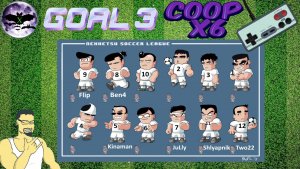 GOAL 3 прохождение coop x6 | Игра (Dendy, Nes, Famicom, 8 bit) Стрим
