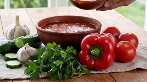 ГАСПАЧО. Рецепт внутри! С Вас подписка, лайки и комменты!