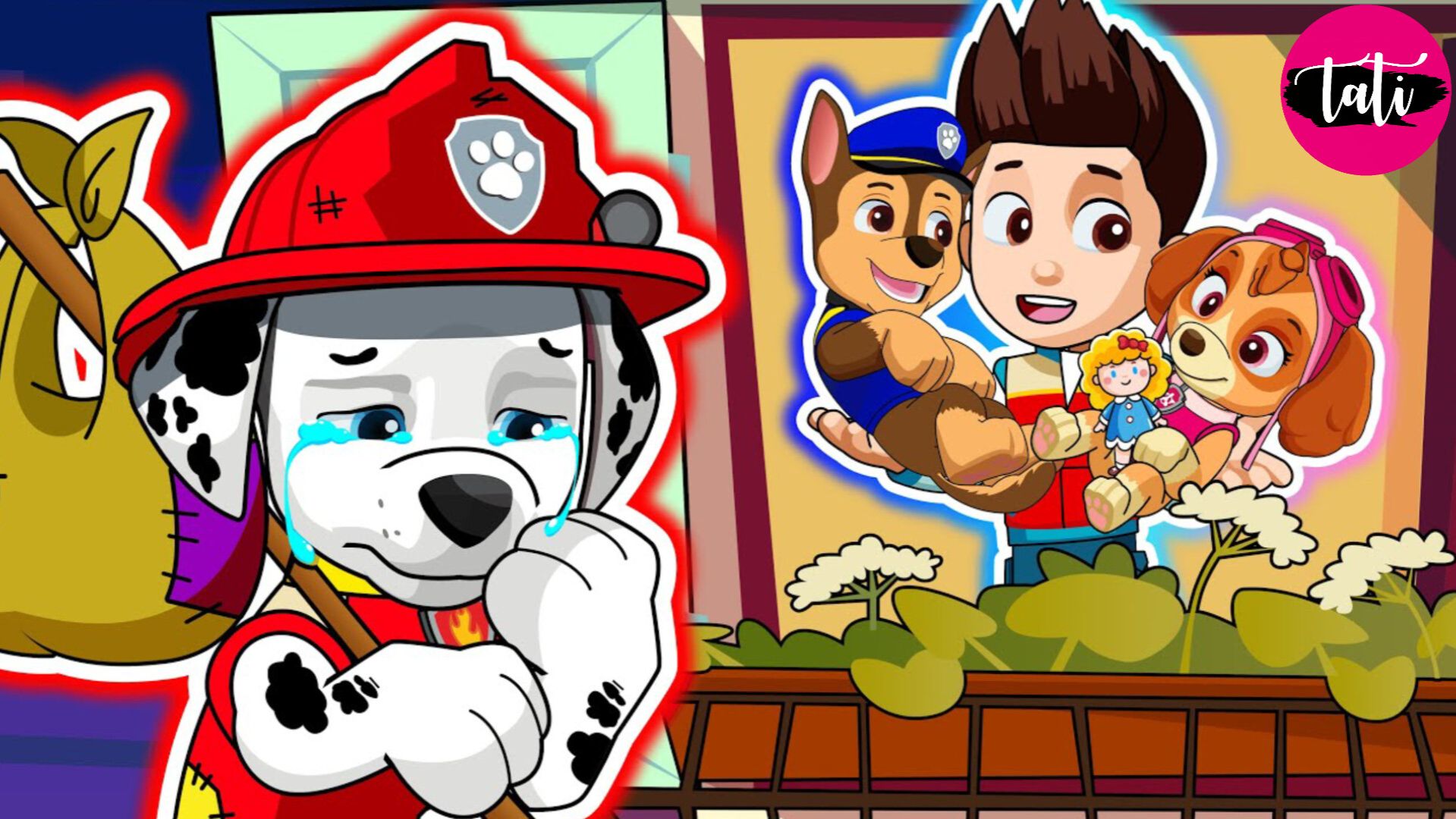 Щенячий патруль и Маршалл. Залипательное видео. Мультфильм для детей и малышей. Анимация 162 смотреть онлайн