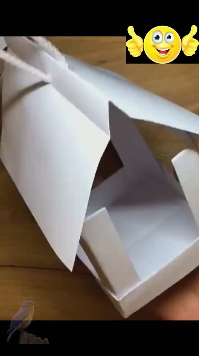 Кормушка для птиц  Скворечник  Оригами часть 2
