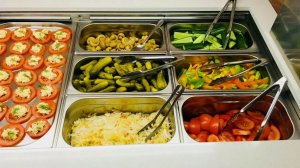 Шведский стол в пансионате «Манас» Гагра, Абхазия #Манас #Пансионат #Гагра #Абхазия