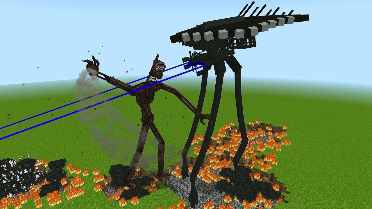 ТРИПОДЫ ПРОТИВ МОНСТРОВ ТРЕВОРА ХЕНДЕРСОНА В МАЙНКРАФТ