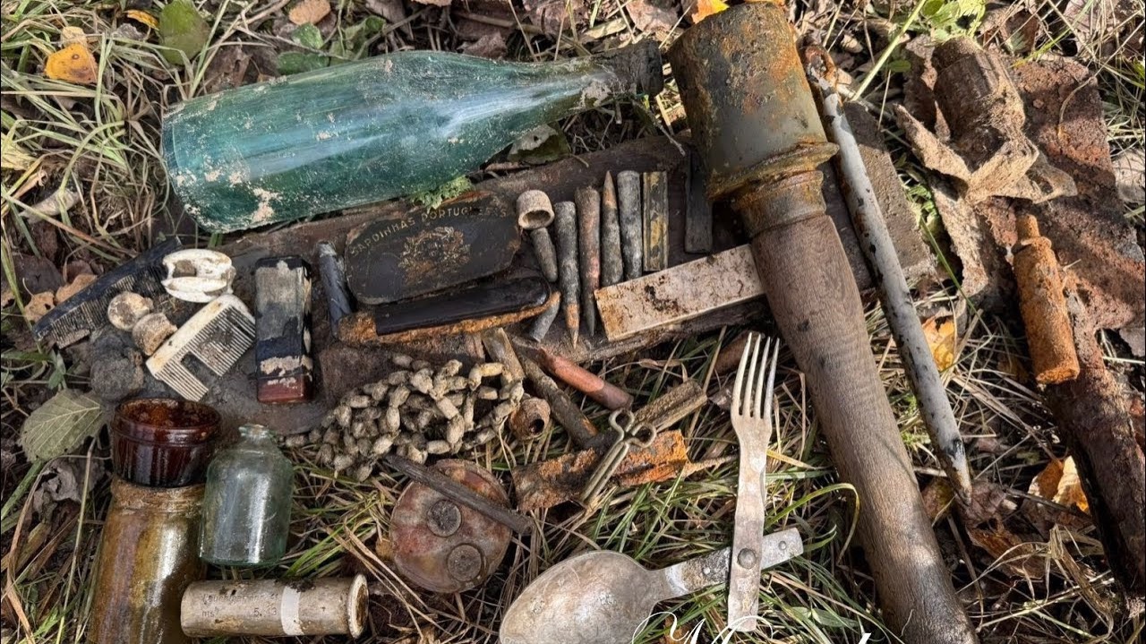 Коп по войне. Раскопали жирный блиндаж в Погостье . Часть 2 смотреть онлайн