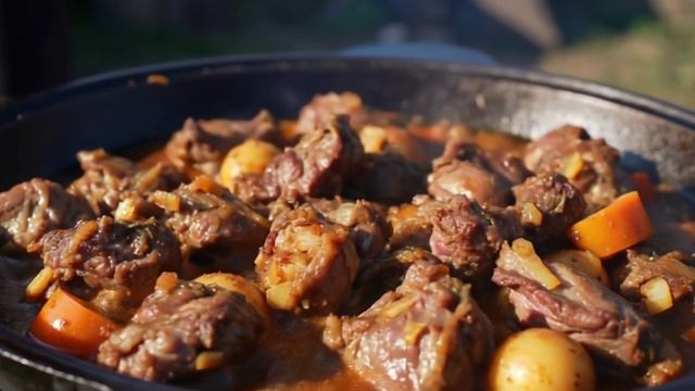 ТУШЕНОЕ МЯСО В КАЗАНЕ смотреть онлайн