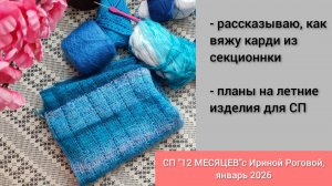 Подробно о вязании карди из АЛИЗЕ АНГОРА ГОЛД / отчёт январь/ Планы на летние модели