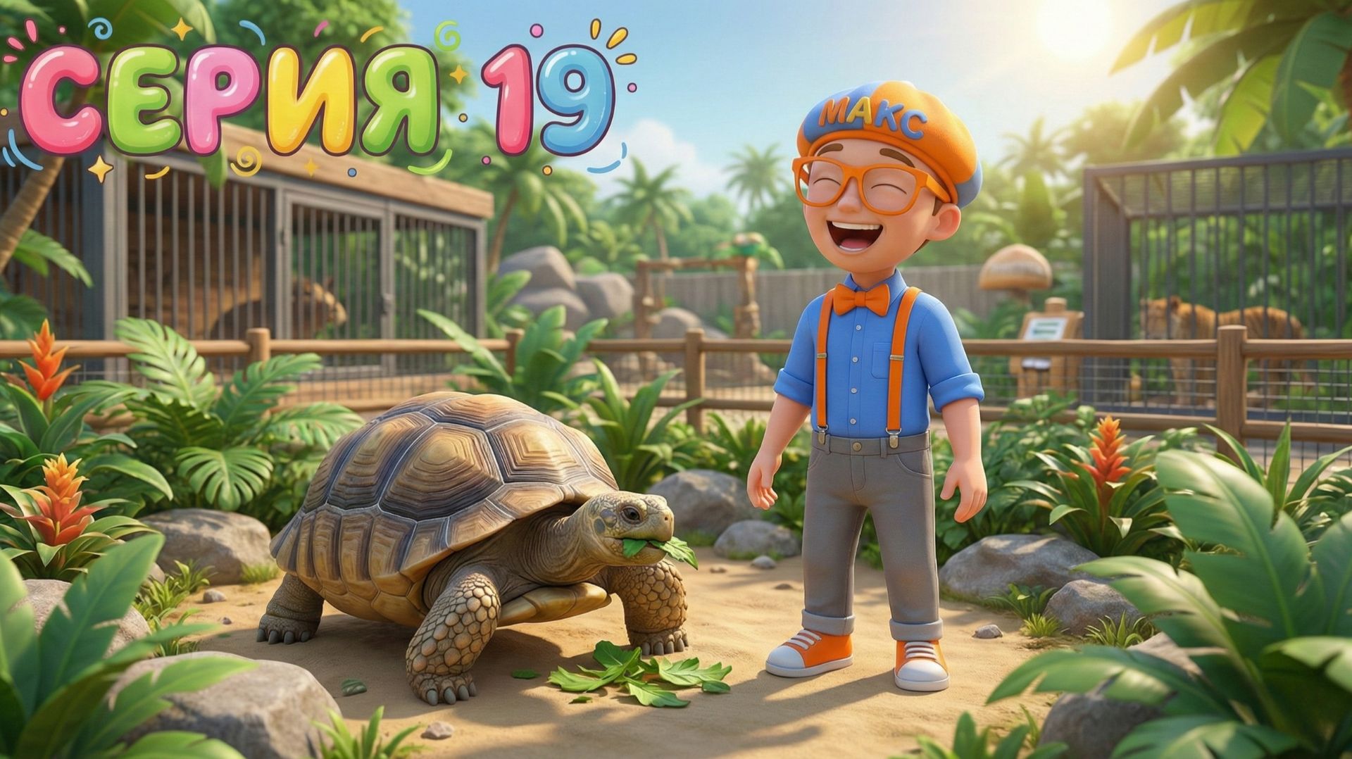 Знайка Макс посещает Зоопарк «Веселые Джунгли»!🐒 смотреть онлайн