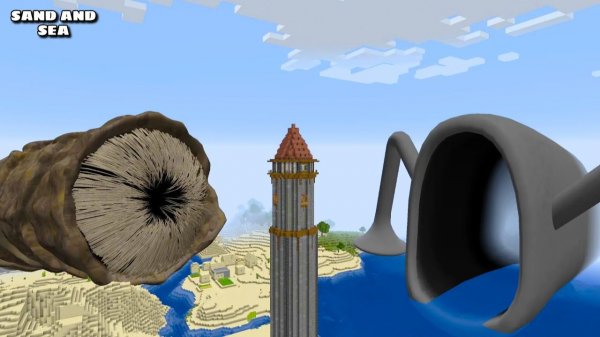 Я ВЫЖИЛ ПРОТИВ ПЕСЧАНОГО ЧЕРВЯ И МОРСКОГО МОНСТРА В МАЙНКРАФТ | Детский Ютуб Minecraft