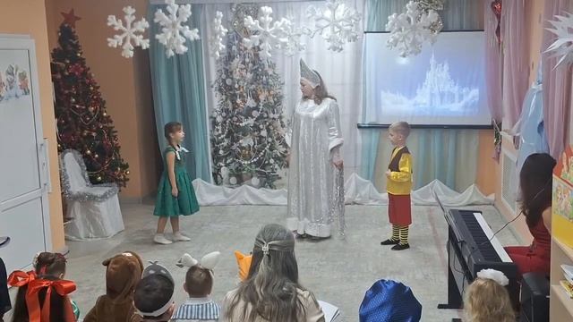 Окончание сказки Снежная королева в детском саду.mp4 смотреть онлайн