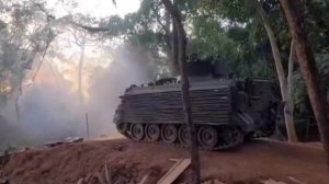 Использование тайцами зенитной самоходной системы M163A1 VADS по наземным целям в ходе стычек с камб