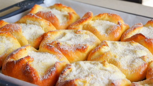 Воздушные БУЛОЧКИ С ТВОРОЖНОЙ НАЧИНКОЙ. Так Просто и Вкусно