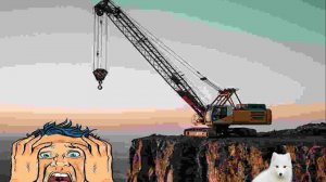 Почему  кран тянет вниз когда опускаешь груз в котлован.