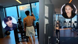 Ви и Дженни подогрели слухи о «Ловмиграме» схожими снимками из спортзала.