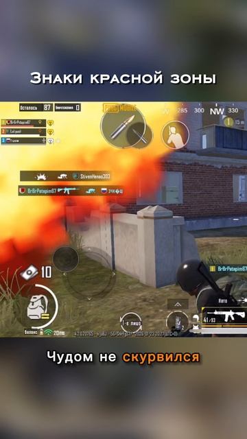 Знаки красной зоны