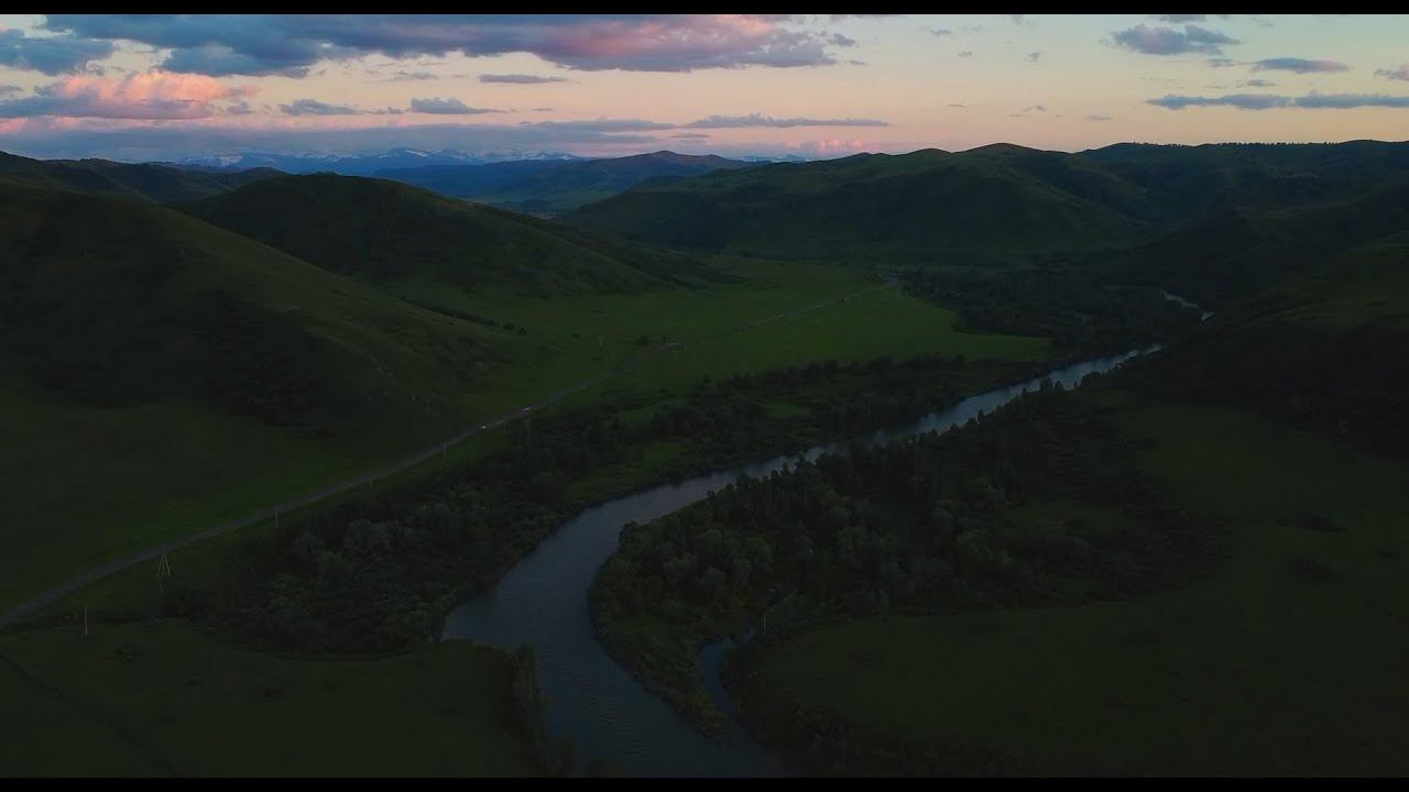 Река Иня Алтайский край, Чинета, съёмка на квадрокоптер dji mini 2 смотреть онлайн