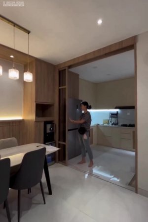 Варианты перегородок для зонирования кухни