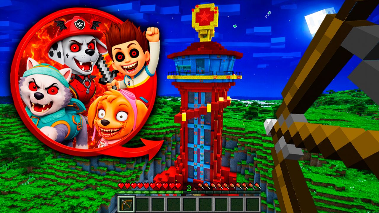 Я Нашёл Базу Райдера EXE Скай и Эверест Щенячий Патруль в Майнкрафт Мультик смотреть онлайн