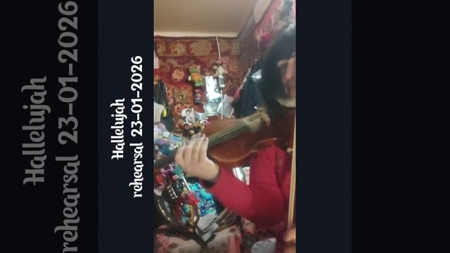 Аллилуйя Hallelujah на скрипке под минус, репетиционное.