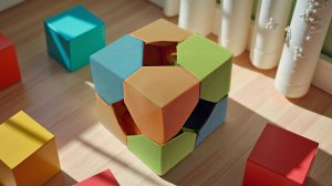 Как сделать куб из бумаги. Оригами куб. Геометрическая фигура из бумаги