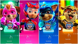 Мультики для Детей Щенячий Патруль Tiles Hop - СКАЙ, РАЙДЕР, ГОНЩИК, КРЕПЫШ