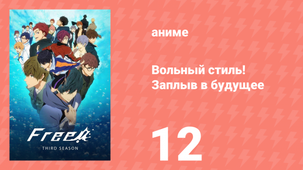 Вольный стиль! Заплыв в будущее 12 серия (аниме-сериал, 2018)
