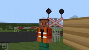 Показываю как сделать рабочий жд переезд в маенкрафт