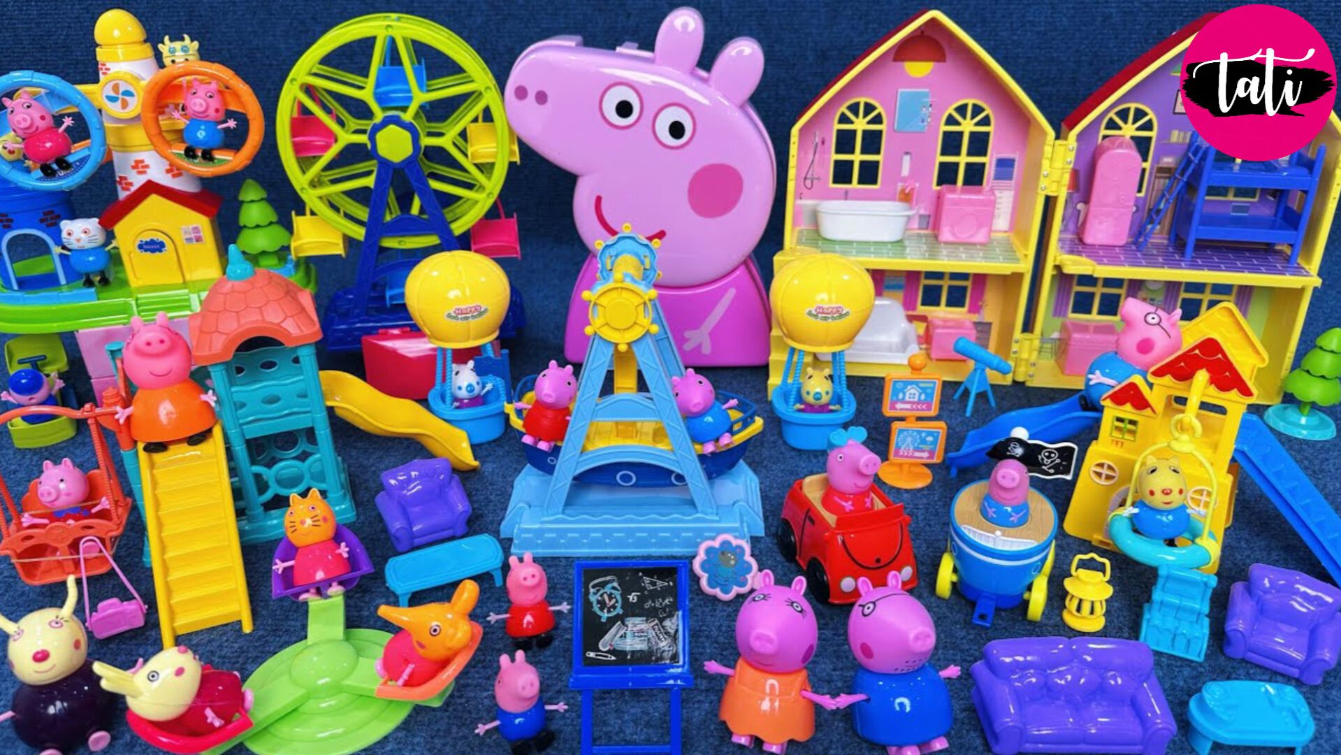 Играем в игрушки из мультика свинка Пеппа. Мультфильм для детей. ASMR АСМР смотреть онлайн