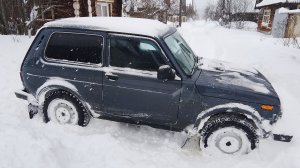 Январская дача. застрял на Ниве.