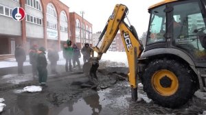 Технологическое нарушение на теплосети в районе 48 школы: Оперативная работа предприятия «Тепло Н»