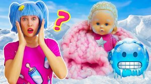 Мамина забота для куклы: спасаем и согреваем после метели! ❄️🥶