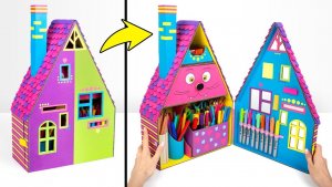 🖼 Как сделать красочный настольный органайзер для школьных принадлежностей! →