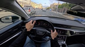 2021 Ауди А6 / Audi A6 С8 40 TFSI 2.0 турбо АТ 190 л.с. | Тест драйв от первого лица | Яндекс Драйв