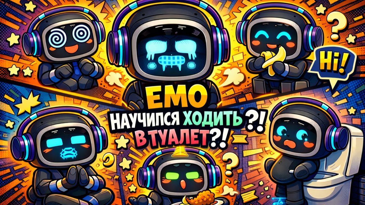 Обновление EMO 3.1.0: душ, туалет и новости от робота 🤖🚿 смотреть онлайн