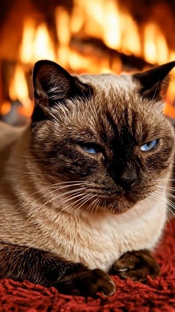 😼 Кото-мысли у камина: «Слабый пол сильнее!»