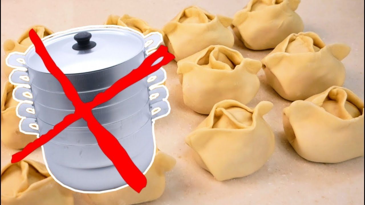 Как приготовить тесто и МАНТЫ без мантоварки. Цыганка готовит. смотреть онлайн