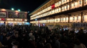 Новогодняя ночь в Осаке 🎆 Прогулка от Синсэкай до Намбы во время праздника Эбессан 2026 🏮🚶♂️