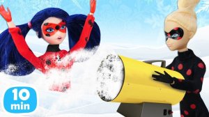 Леди Баг: Зимние приключения с Маринетт и Хлоей! ❄️ | Сборник видео для детей