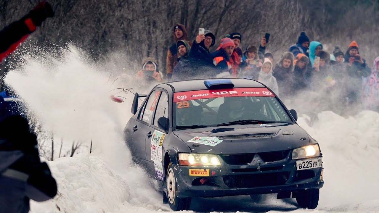 Ралли "Карелия 2024". СУ-5 "7 хуторов". Фабрикантов И. - Пюннонен С. Mitsubishi Lancer Evo - VIII.