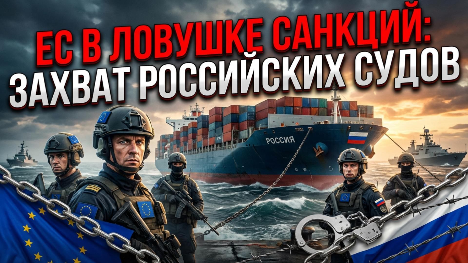 💊🌊 ЕС «подсел» на санкции. Новая доза: Брюссель готовится к пиратству? Планы по захвату судов РФ смотреть онлайн