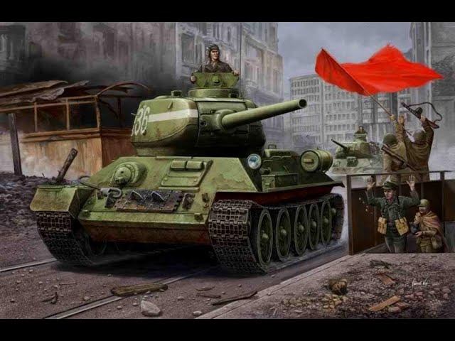 Делаю три отметки на Т-34-85 - Советский  танк -ЛЕГЕНДА
