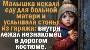 Малышка искала еду для больной матери и услышала стоны из гаража: внутри лежал незнакомец в дорогом