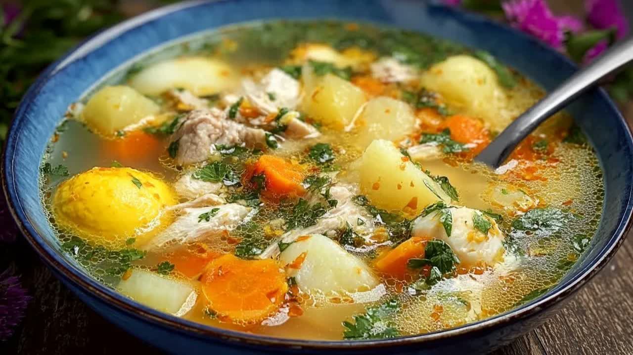Вкусный рецепт супа! Куриный суп, который любят все! Быстро, вкусно и недорого!