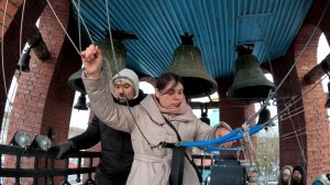 Колокольный звон, А.Слепцова, С.Грибанов. Колокольня храма Александра Невского (Псков), 9.01.2025