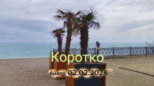 Анапа 02.02.2026 Коротко