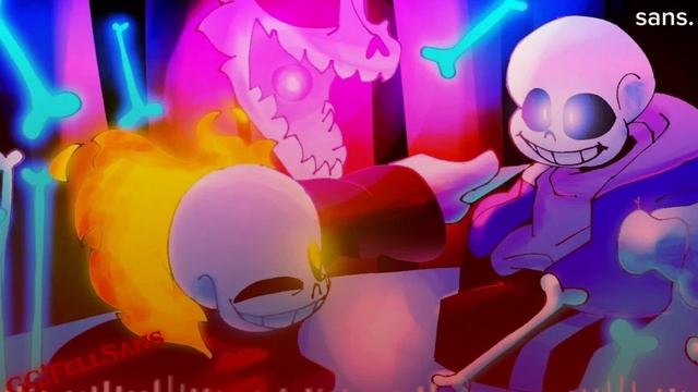 гг санс против санеса 
саундтрек ток теперь:/