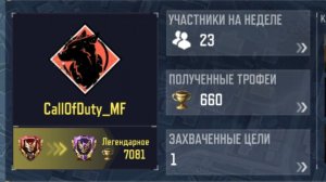 Клан Легенда на 6 уровне за 1,5 сезона игра Call of Duty mobile